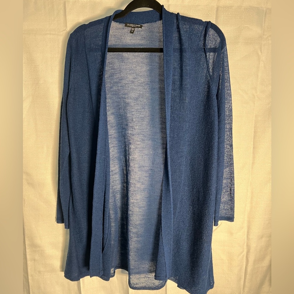 Eileen Fisher 100% Wool Cardigan-‎ PM
